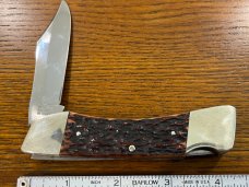 Hen & Rooster Bertram Cutlery Limited Edition NKCA 1984 Lockback Knife w/Stag Scales SN#4266 Germany