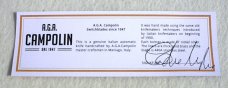 NEW AGA CAMPOLIN 11" ( BLACK WIDOW ) HORN NICKEL SILVER COMPONMENTS 5MM BLADE MANIAGO ITALY
