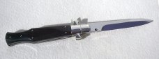 NEW AGA CAMPOLIN 11" ( BLACK WIDOW ) HORN NICKEL SILVER COMPONMENTS 5MM BLADE MANIAGO ITALY