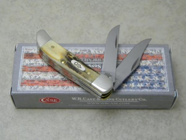 Case XX USA 2020 Stag 52165 SS Tiny Folding Hunter Knife in Box