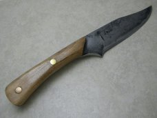 *Custom* Red Tail Forge Works by Anthony Martin Cherry Brut de Forge Fixed Blade Sheath Knife in Box