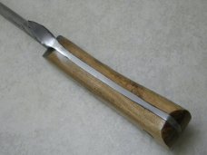 *Custom* Red Tail Forge Works by Anthony Martin Cherry Brut de Forge Fixed Blade Sheath Knife in Box