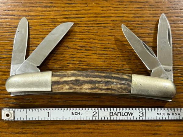 I*XL Wostenholm 4-Blade Congress Knife w/Stag Scales 