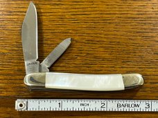 I*XL Wostenholm 2-Blade Peanut Knife w/MOP Scales Japan 