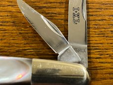 I*XL Wostenholm 4-Blade Congress Knife w/Black Lip MOP Scales 