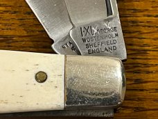 I*XL Wostenholm "XX" 3-Blade Stockman Knife w/Ivory Bone Scales England -- RARE!!!