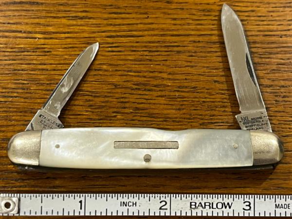 I*XL Wostenholm 2-Blade Pen Knife w/MOP Scales SN#287 England 