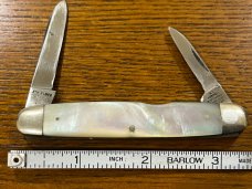 I*XL Wostenholm 2-Blade Pen Knife w/MOP Scales SN#287 England 