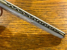 Sheffield 2-Blade Pen Knife w/MOP Scales & Custom Fileworked Backspring England 