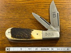 I*XL Wostenholm 2-Blade Barlow Knife w/Stag Scales 