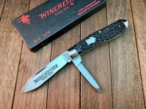 Winchester by Queen Tear Drop Jack Brown Old Utica Bone 1987