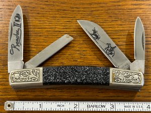 United Cutlery UC403 "Rancher IV" 4-Blade Congress Knife w/Micarta Scales & Engraves Bolsters