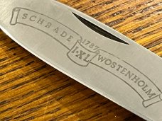 I*XL-Schrade 2-Blade Canoe Knife w/Stag Scales England 