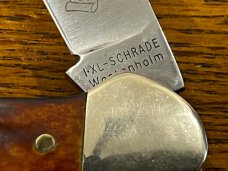 I*XL-Schrade 2-Blade Canoe Knife w/Stag Scales England 