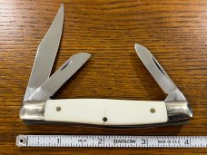 Parker Cut. Co./TSCO Corvette Series 1953 Stockman w/White Delrin Scales SN#001920