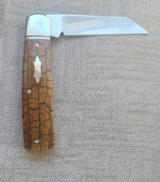 Bobby Toole Crackle Mammoth Native ...Cpm154...fluted integral doved bolsters..3 7/8""..coa & pouch 