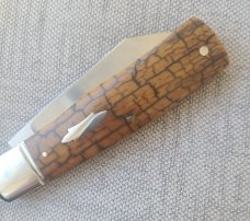 Bobby Toole Crackle Mammoth Native ...Cpm154...fluted integral doved bolsters..3 7/8""..coa & pouch 
