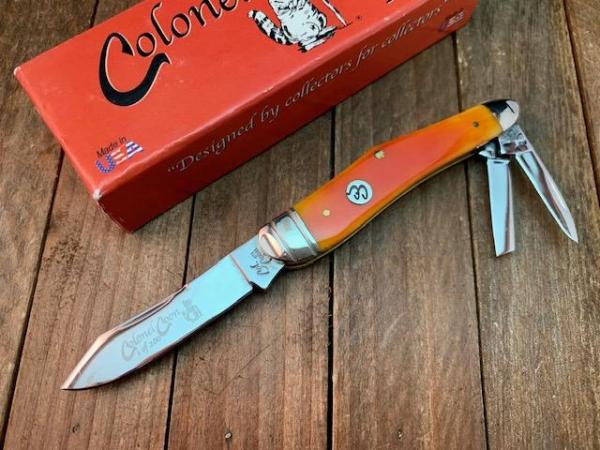 Colonel Coon by Queen Humpback Whittler Smooth Orange Bone Colonel Coon by Queen Humpback Whittler Smooth Orange Bone