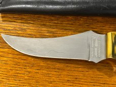 08 Parker-Edwards Trailing Point Hunting Knife w/Damascusl Blade & Stag Scales A175DS 