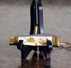 White Handled Bullfighter Lever Lock
