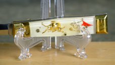 White Handled Bullfighter Lever Lock