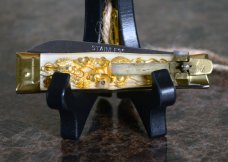 White Handled Bullfighter Lever Lock