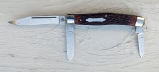 Vintage Sabre 644 Stainless 3-Blade Stockman Folding Pocket Knife