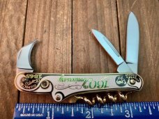 Hen and Rooster Bartender Knife 160th Anniversary Cloisonne Stanhope Lens