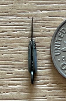 Antique Miniature Folding Knife, Mother Of Pearl, Sheffield England, Tiny Mini Micro Fob
