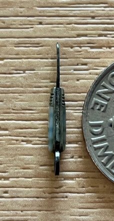 Antique Miniature Folding Knife, Mother Of Pearl, Sheffield England, Tiny Mini Micro Fob