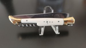Lagioule Mammouth Ivory with awl and cork screw