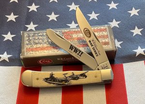 2014 Case XX 6254 SS Trapper Pocketknife, War Series, WW2 Commemorative