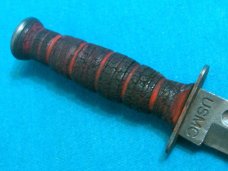 VINTAGE KABAR KA-BAR USMC 3572 SMALL FIXED BLADE HUNTING SKINNING SURVIVAL KNIFE KNIVES OLD