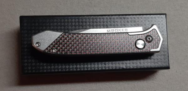 Boker 440 Satin Finish G10 Handle 