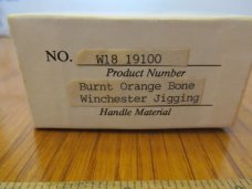 Winchester 1992 Large Texas Toothpick Burnt Orange Bone Pattern # W18 19100
