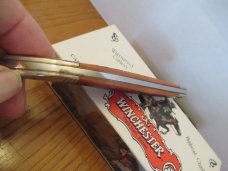 Winchester 1992 Large Texas Toothpick Burnt Orange Bone Pattern # W18 19100