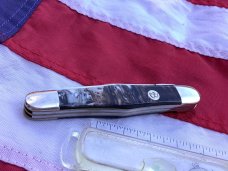 Colonel Coon (by Queen) Balloon Whittler Pocket Knife w/ Nice Prater? Synthetic Handles -NOS