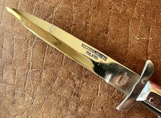 Rare Rizzuto Estileto Milano 8.5 Inch Batwing Guards Single Pin Switchblade Knife 