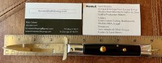 Rare Rizzuto Estileto Milano 8.5 Inch Batwing Guards Single Pin Switchblade Knife 