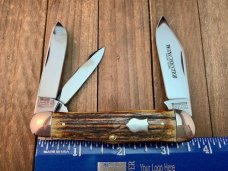 Winchester 3 Back Spring Swell Center Whittler Stag 1991 #3904