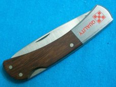 BARLOW PURINA AD BAREHEAD LOCKBACK ADVERTISING CAMPING SURVIVAL FOLDING POCKET KNIFE KNIVES OLD
