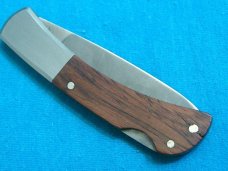 BARLOW PURINA AD BAREHEAD LOCKBACK ADVERTISING CAMPING SURVIVAL FOLDING POCKET KNIFE KNIVES OLD