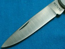 BARLOW PURINA AD BAREHEAD LOCKBACK ADVERTISING CAMPING SURVIVAL FOLDING POCKET KNIFE KNIVES OLD