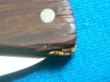 BARLOW PURINA AD BAREHEAD LOCKBACK ADVERTISING CAMPING SURVIVAL FOLDING POCKET KNIFE KNIVES OLD