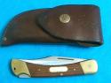 1970 STAG PUMA GAME WARDEN GERMANY 970 33073 FOLDING HUNTER POCKET KNIFE KNIVES OLD UNUSUAL SHEATH