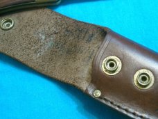 1970 STAG PUMA GAME WARDEN GERMANY 970 33073 FOLDING HUNTER POCKET KNIFE KNIVES OLD UNUSUAL SHEATH