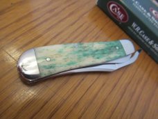 Case XX 2000 Green Appaloosa Bone RussLock Pattern # 61953L SS