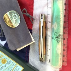 Canal Street Whittler w/ Great Amber Carved Bone Stag Handles -NOS