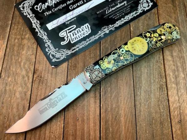 Queen Cutlery Prototype Times Keeper by Garrett Finney Lockback 2015 Queen Cutlery Prototype Times Keeper by Garrett Finney Lockback 2015