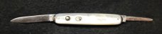 Early Schrade Cut Co Genuine Mother of Pearl w/ Tip Bolsters 